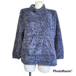 Kookaburra blue plush pull over